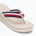 Flip-Flops Damen Tommy Hilfiger Corporate Wedge Beach Sandal muslin 7
