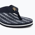Flip-Flops Damen Tommy Hilfiger Chain Print Beach Sandal space blue 7