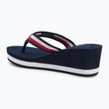 Flip-Flops Damen Tommy Hilfiger Corporate Wedge Beach Sandal space blue 3