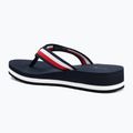 Flip-Flops Damen Tommy Hilfiger Corp Mid Wedge Beach Sandal space blue 3