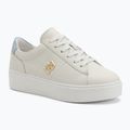 Tommy Hilfiger Damen Platform Court ecru/breezy blau Schuhe