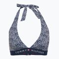 Bikini-Oberteil Tommy Hilfiger Halter Rp Print illustrated wave dark night navy