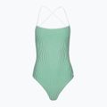 Tommy Hilfiger Women's Straight One Piece Seersucker Badeanzug radiant grün/weiß