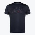 Herren Tommy Hilfiger Grafik-Trainings-T-Shirt blau 5