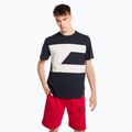 Tommy Hilfiger Herren Trainingshemd Colorblocked Mix Media S/S blau