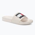 Tommy Jeans Pool Slide Ess ecru Herren-Flip-Flops