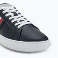 Tommy Hilfiger Essential Leder Cupsole Wüste Himmel Männer Schuhe 7