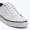 Tommy Hilfiger Herren Turnschuhe Th Hi Vulc Core Low Leather Ess YBS weiß 7