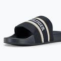 Tommy Hilfiger Damen Pantoletten Poolslide Mit Gurtband Raum blau 8