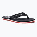 Flip-Flops Damen Tommy Hilfiger Global Stripes Flat Beach Sandal red white blue