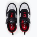 Schuhe Kinder FILA Rega Nf Velcro white/black/fila red 3