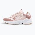 FILA Collene Logo Schuhe in blassem Mauve/Weiß 8
