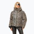 Damen-Skijacke Nikkie Newport Leopard hummus
