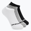 Kindersocken SKECHERS Non Terry No Show 3 Paar white/grey