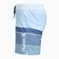 Herren-Badeshorts Hurley Epic Ombre Volley Swim Short blue/white 3