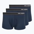 Herren-Boxershorts KARL LAGERFELD Stripe Logo Micro Trunk 3er-Pack mood indigo