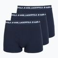 Herrenboxershorts KARL LAGERFELD Logo Trunk 3er-Pack navy