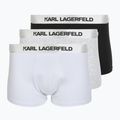 Herren-Boxershorts KARL LAGERFELD Elastic Trunk 3er-Pack black/white/grey