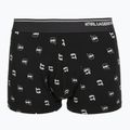 Herrenboxershorts KARL LAGERFELD Ikon Aop Trunk 3er-Pack karl dot/ash black 3