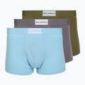 Herren Boxershorts KARL LAGERFELD Essential Logo Trunk 3er-Pack olive/clear sky/excalibur