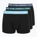 Herren-Boxershorts KARL LAGERFELD Logo Trunk Colorband 3er-Pack dark sea/indigo/blue