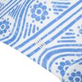 Tommy Hilfiger Damen einteiliger Badeanzug Straight Neck Print floral stripe blau spell 3