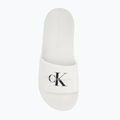 Badeschlappen Schlappen Damen Calvin Klein YW0YW01835 Slide Monogram Wn bright white/black 5