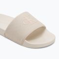 Badeschlappen Schlappen Damen Calvin Klein YW0YW01835 Slide Monogram Wn triple turtle dove 6