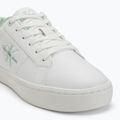 Calvin Klein Damenschuhe YW0YW01444 Classic Cupsole Lowlaceup Lth Wn Hellweiß/Mondlicht Jade 7