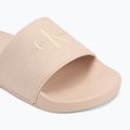 Badeschlappen Schlappen Damen Calvin Klein YW0YW01835 Slide Monogram Wn triple whisper pink 7