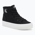 Calvin Klein Damen Turnschuhe YW0YW01764 Vulc Flatform Mid Cv Mg schwarz/hellweiß
