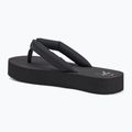 Damen Calvin Klein YW0YW01723 Strand Sandale Flatform Ttxr Satin dreifach schwarz Flip Flops 3