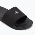 Calvin Klein Damen Flip-Flops YW0YW01713 Slide Monogram Hardware dreifach schwarz 7