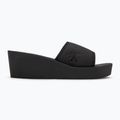 Calvin Klein Damen Flip Flops YW0YW01725 Beach Wedge Slide Canvas dreifach schwarz 2