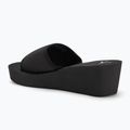 Calvin Klein Damen Flip Flops YW0YW01725 Beach Wedge Slide Canvas dreifach schwarz 3
