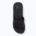Calvin Klein Damen Flip Flops YW0YW01725 Beach Wedge Slide Canvas dreifach schwarz 5