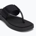 Calvin Klein Damen Flip Flops YW0YW01717 Sq Low Wedge Sandale Rope dreifach schwarz 7