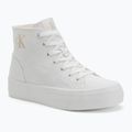 Calvin Klein Damen Turnschuhe YW0YW01764 Vulc Flatform Mid Cv Mg dreifach hellweiß