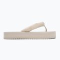 Damen Calvin Klein YW0YW01723 Strand Sandale Flatform Ttxr Satin dreifach Eierschale Flip Flops 2
