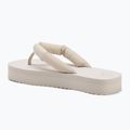 Damen Calvin Klein YW0YW01723 Strand Sandale Flatform Ttxr Satin dreifach Eierschale Flip Flops 3