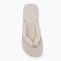 Damen Calvin Klein YW0YW01723 Strand Sandale Flatform Ttxr Satin dreifach Eierschale Flip Flops 5