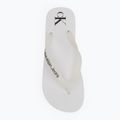 Damen Calvin Klein YW0YW01830 Strand Sandale Flatform Tpu hell weiß/schwarz flip flops 5