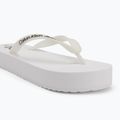 Damen Calvin Klein YW0YW01830 Strand Sandale Flatform Tpu hell weiß/schwarz flip flops 7