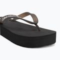 Damen Calvin Klein YW0YW01830 Strand Sandale Flatform Tpu schwarz/hellweiß Flip Flops 7