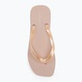 Calvin Klein Damen Flip Flops YW0YW01720 Thong+ Tpu Metallic flüsterrosa/hellweiß 5