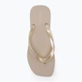 Calvin Klein Damen Flip Flops YW0YW01720 Thong+ Tpu Metallic Eierschale/helles Weiß 5