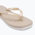 Calvin Klein Damen Flip Flops YW0YW01720 Thong+ Tpu Metallic Eierschale/helles Weiß 7