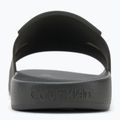 Calvin Klein Herren Flip-Flops HM0HM01752 Pool Slide Double T dunkel oliv 6
