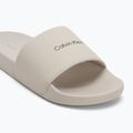 Calvin Klein Herren Flip-Flops HM0HM01754 Pool Slide Ck Square Feder grau 7