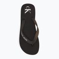 Herren Calvin Klein YM0YM01267 Strand Sandale Transparent Tpu schwarz/hellweiß Flip Flops 5